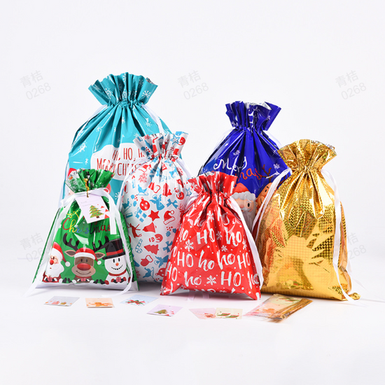Le sac cadeau de Noël ultime avec 50 % de réduction – Sacs à cordon festifs et élégants