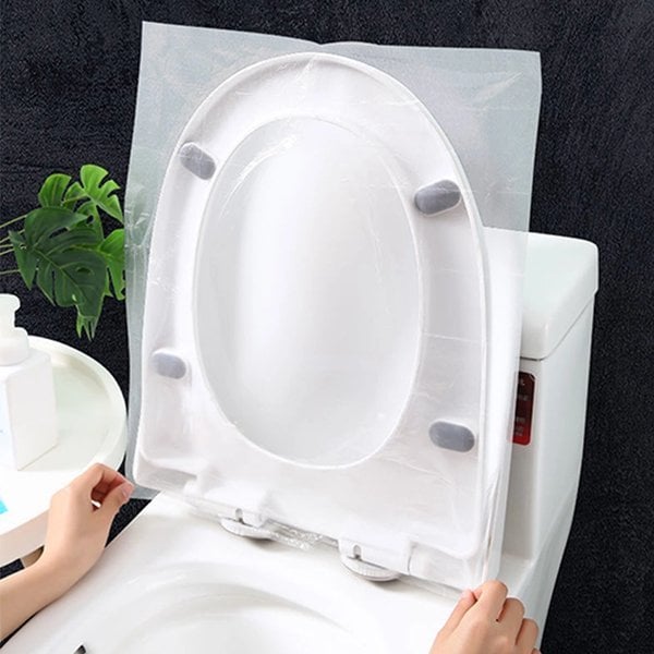 Housse de siège de toilettes jetable biodégradable pour une hygiène écologique et pratique