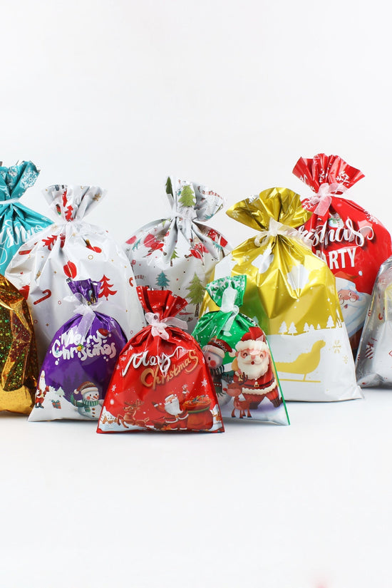 Le sac cadeau de Noël ultime avec 50 % de réduction – Sacs à cordon festifs et élégants