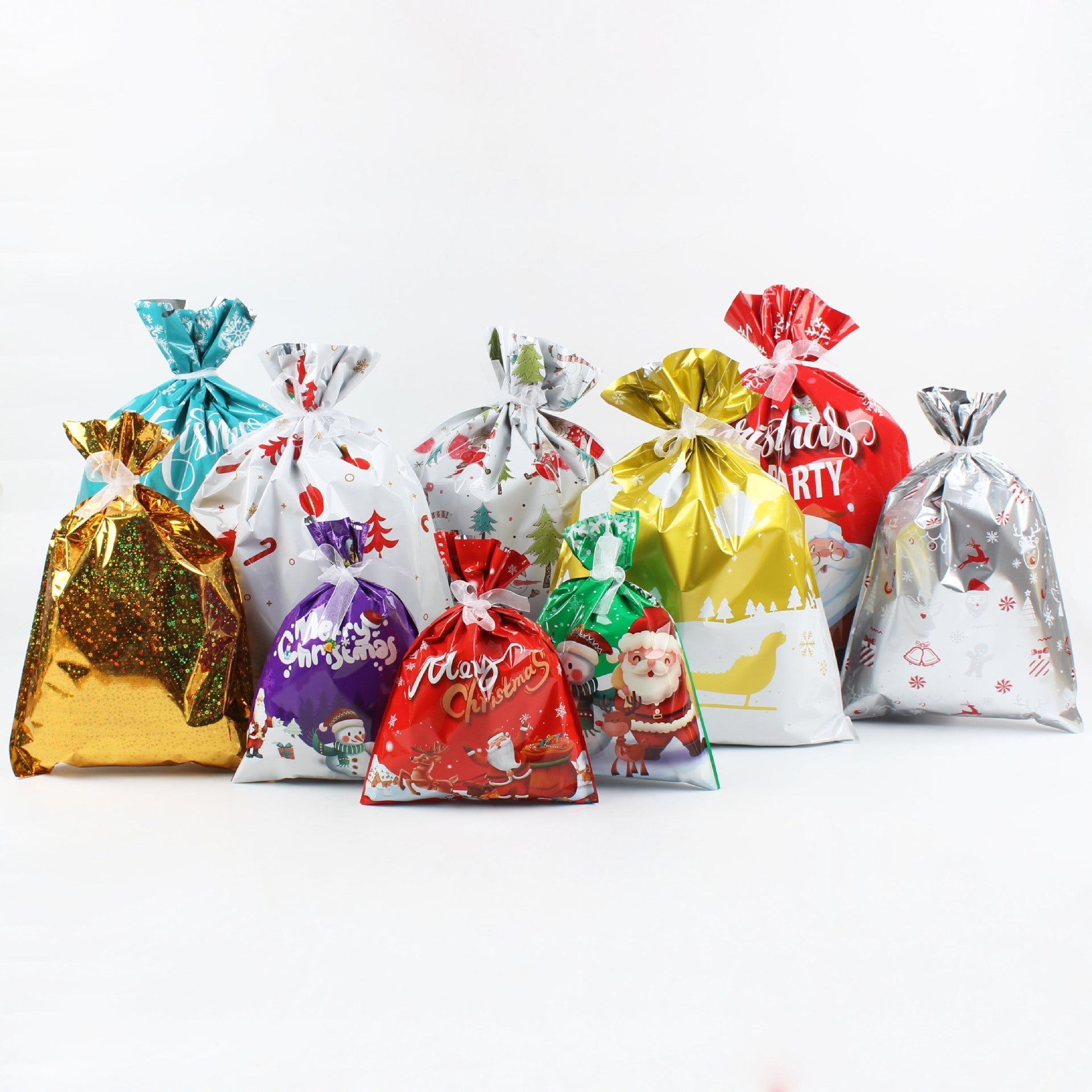 Le sac cadeau de Noël ultime avec 50 % de réduction – Sacs à cordon festifs et élégants