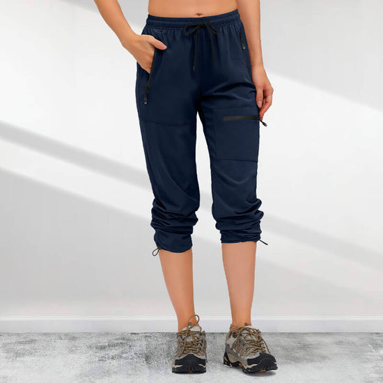Women's Hiking Pants with 5 Zip Pockets and Quick Drying