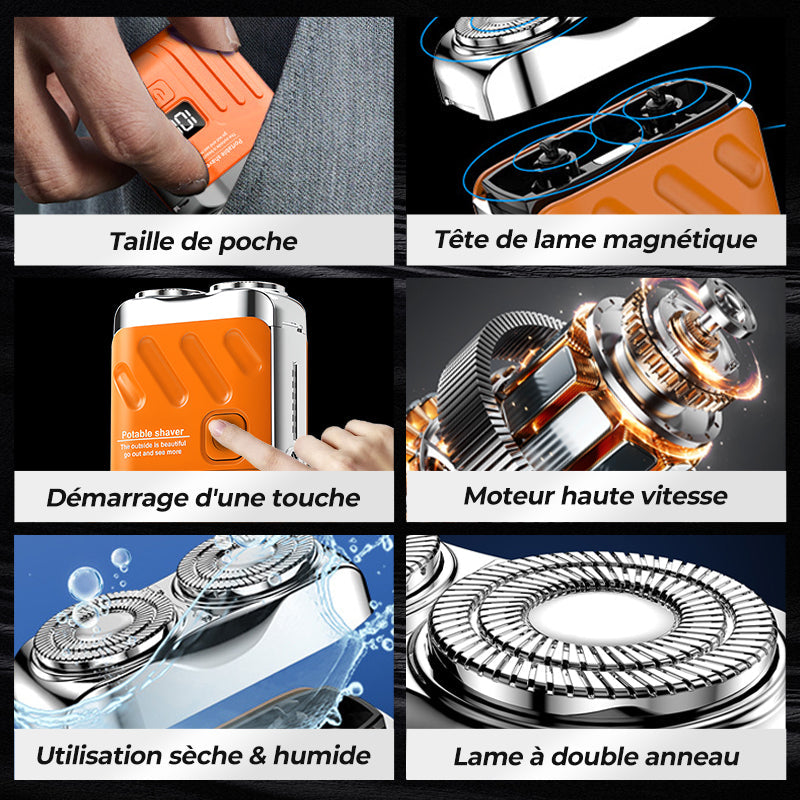 Compact Electric Razor for Men - Special Offer with 49% Discount | Flash Sale