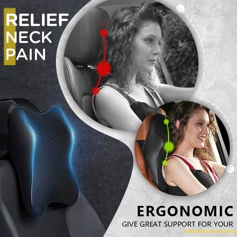 Oreiller de soutien pour le cou confortable pour siège de voiture – parfait pour les longs trajets