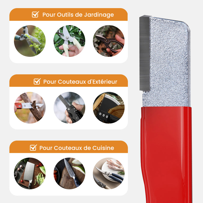 Aiguiseur de couteaux portable pratique pour une utilisation en extérieur