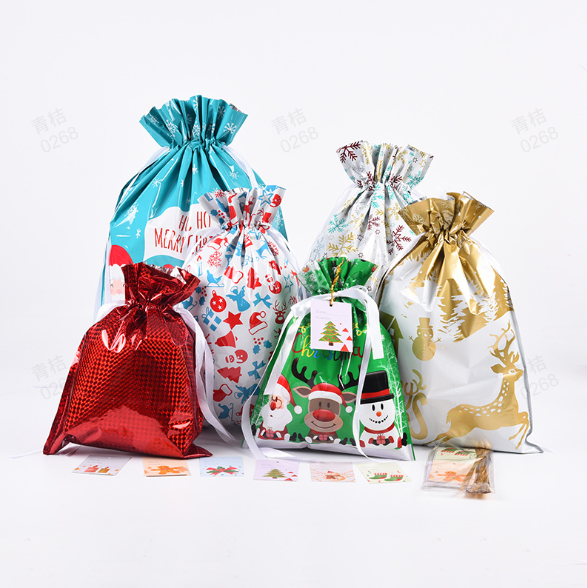 Le sac cadeau de Noël ultime avec 50 % de réduction – Sacs à cordon festifs et élégants