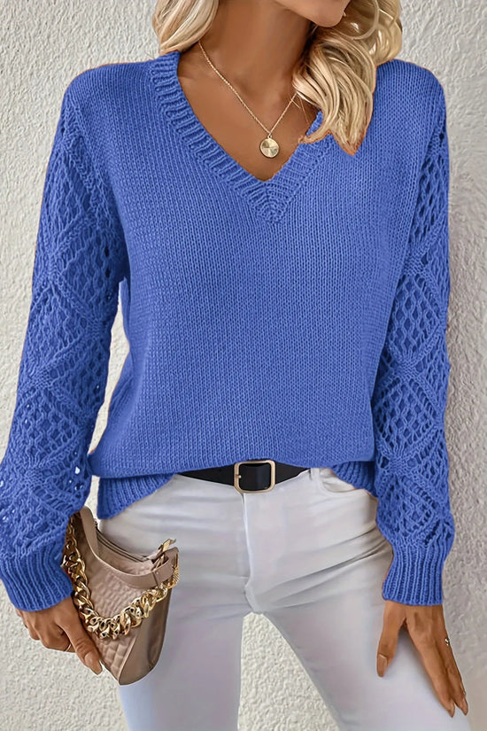 Yasmin™ | Chic Casual V-Neck Knit Sweater for Effortless Style