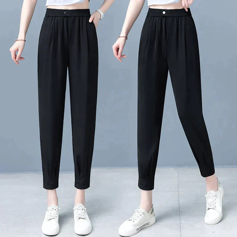 Women's Breathable Stretch Straight Pants in Casual Style – Now 50% Off
