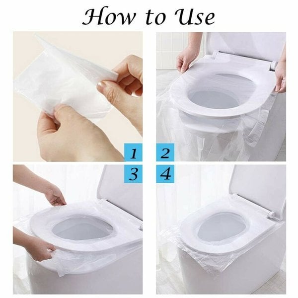 Housse de siège de toilettes jetable biodégradable pour une hygiène écologique et pratique