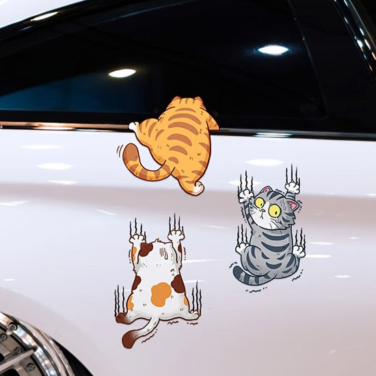 Autocollants mignons de chats pour personnaliser votre voiture