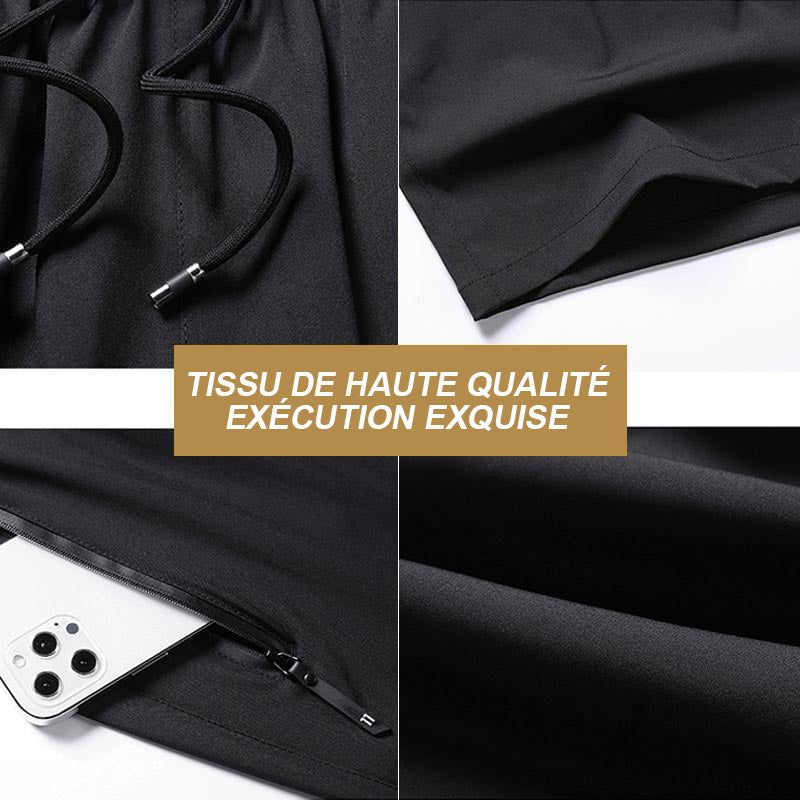 Extended Size Men’s Stretch Satin Silk Pajamas for Maximum Comfort