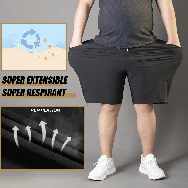 Extended Size Men’s Stretch Satin Silk Pajamas for Maximum Comfort