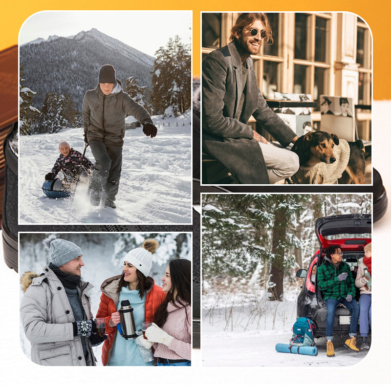 Winter men's shoes, waterproof orthopedic boots, slip-resistant with fleece lining, perfect for snow and cold