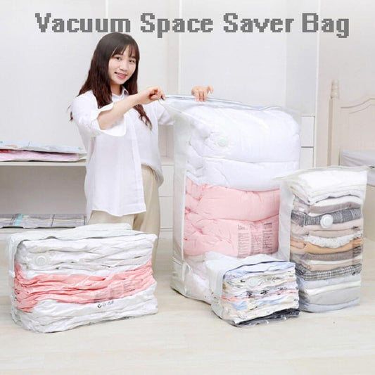 Sac de rangement 3D compressible en trois secondes sans vide pour un gain d'espace rapide