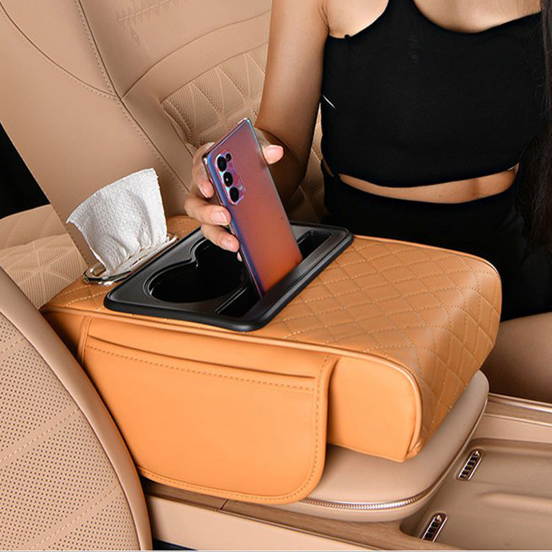 Vente du Nouvel An✨Causette Multifonction pour Accoudoir de Voiture - Pratique et Stylée pour Vos Déplacements