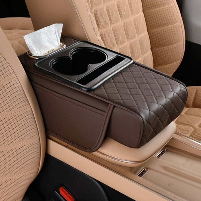 Vente du Nouvel An✨Causette Multifonction pour Accoudoir de Voiture - Pratique et Stylée pour Vos Déplacements