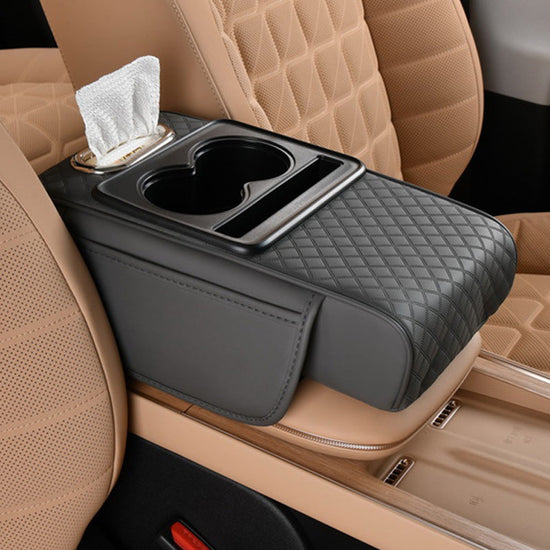 Vente du Nouvel An✨Causette Multifonction pour Accoudoir de Voiture - Pratique et Stylée pour Vos Déplacements