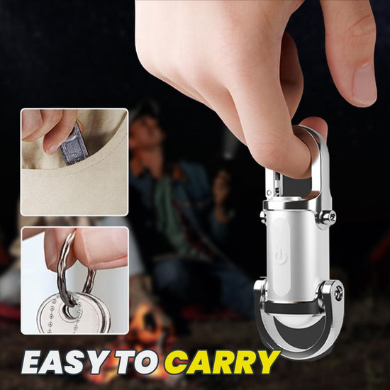 Lampe de Poche Mini Porte-Clés Ultra-Lumineuse 1200 lm, Étanche et Compacte