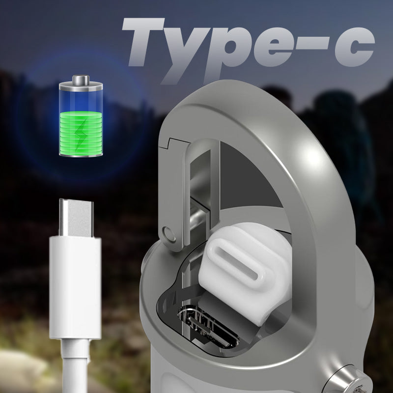 Lampe de Poche Mini Porte-Clés Ultra-Lumineuse 1200 lm, Étanche et Compacte