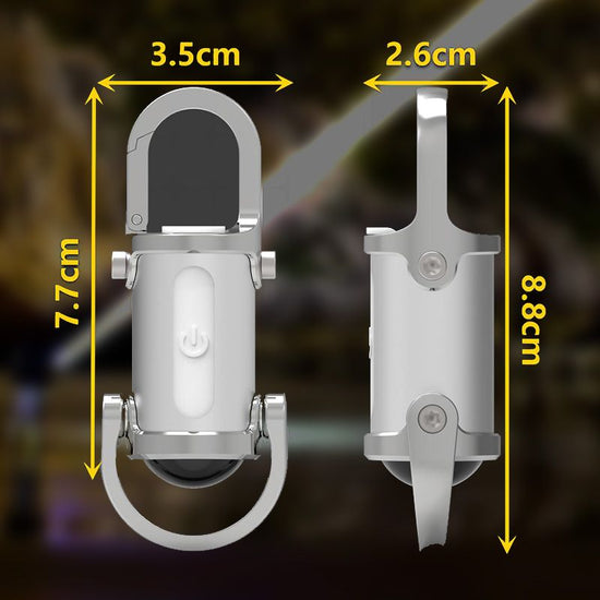 Lampe de Poche Mini Porte-Clés Ultra-Lumineuse 1200 lm, Étanche et Compacte