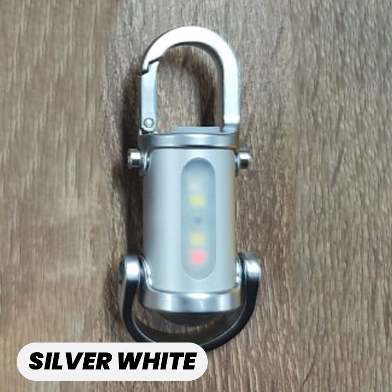 Lampe de Poche Mini Porte-Clés Ultra-Lumineuse 1200 lm, Étanche et Compacte