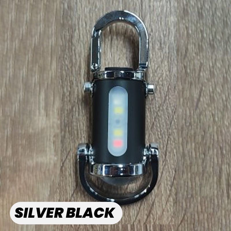 Lampe de Poche Mini Porte-Clés Ultra-Lumineuse 1200 lm, Étanche et Compacte