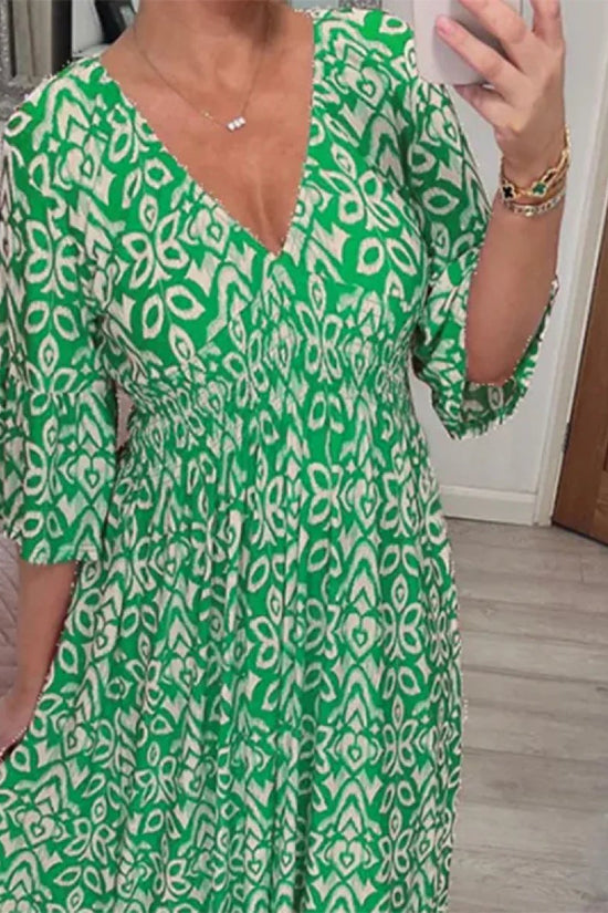 Casual Printed Long Bohemian Neckline Robes – Treat Yourself to an Outstanding Summer Style!