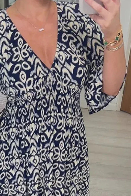 Casual Printed Long Bohemian Neckline Robes – Treat Yourself to an Outstanding Summer Style!