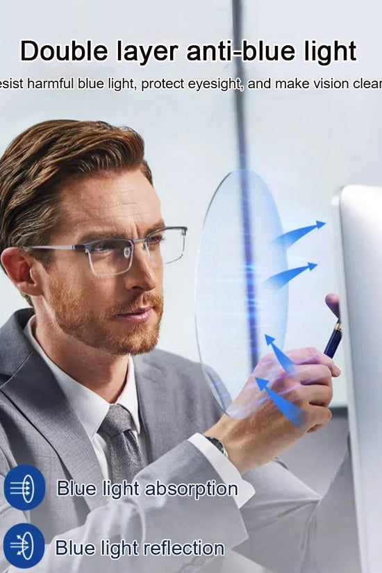 Ultra-light presbyopia glasses with blue light filter – Enjoy 50% discount!