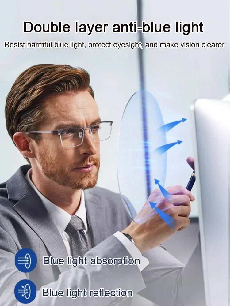 Ultra-light presbyopia glasses with blue light filter – Enjoy 50% discount!