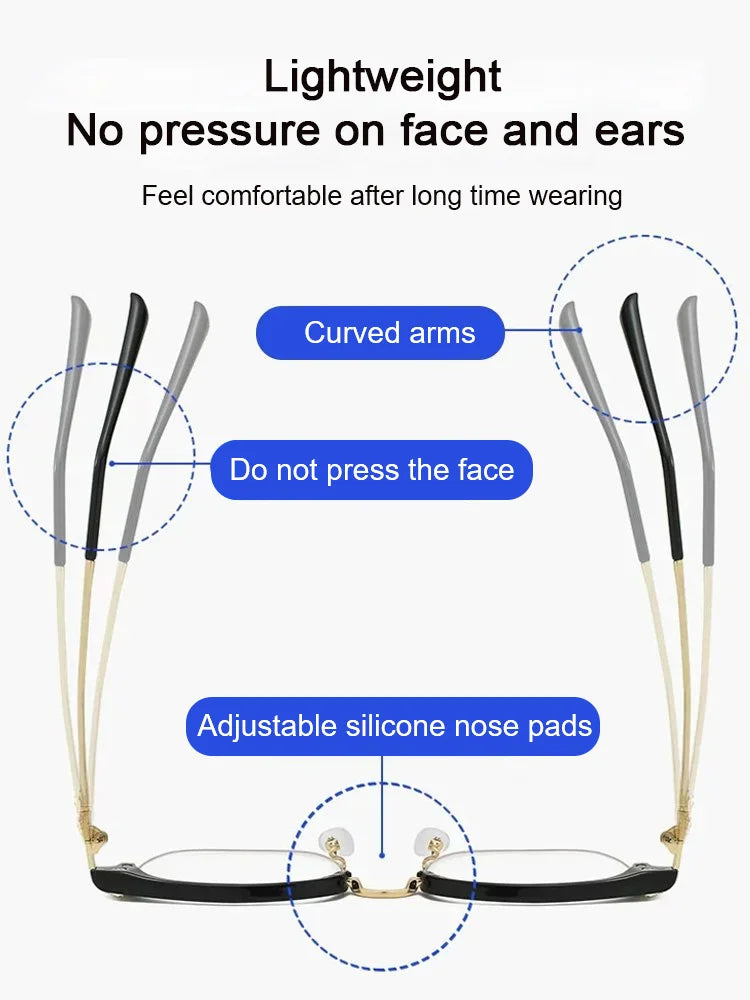 Ultra-light presbyopia glasses with blue light filter – Enjoy 50% discount!