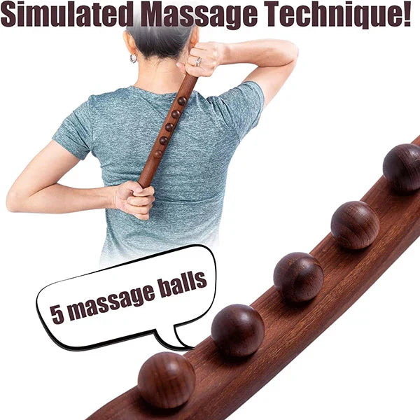Wooden Lymphatic Massage Stick – Spa and Wellness for Deep Relaxation