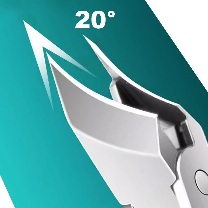 Set de 3 coupe-ongles avec bord incliné à 25°, conception anti-éclaboussures pour une utilisation facile et propre en 2025