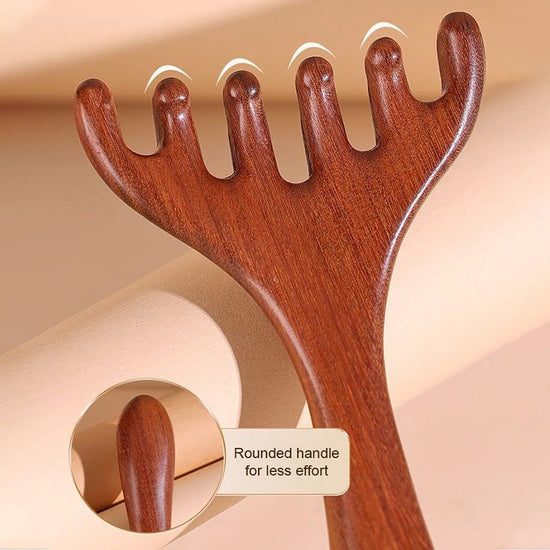Six-Claw Meridian Massage Comb for Optimal Relaxation