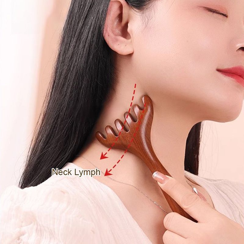 Six-Claw Meridian Massage Comb for Optimal Relaxation
