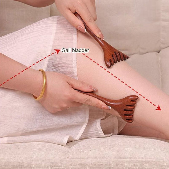 Six-Claw Meridian Massage Comb for Optimal Relaxation