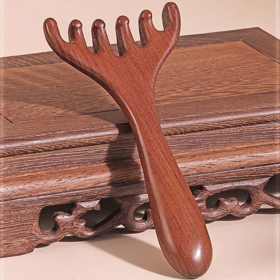 Six-Claw Meridian Massage Comb for Optimal Relaxation