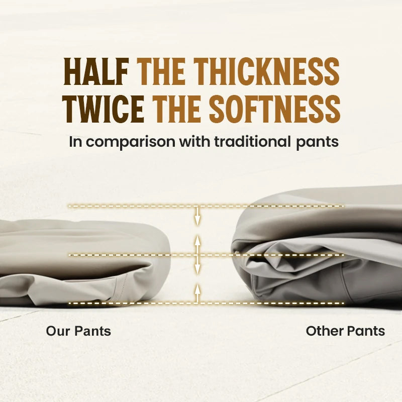 Men's Casual Pants in Solid Color with Elastic Waist and Daily Comfort