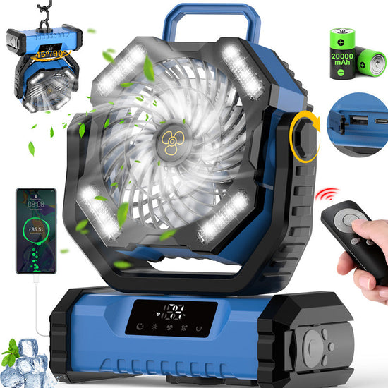 Ventilateur Portable Oscillant avec Télécommande - Puissant et Efficace pour un Confort Optimal