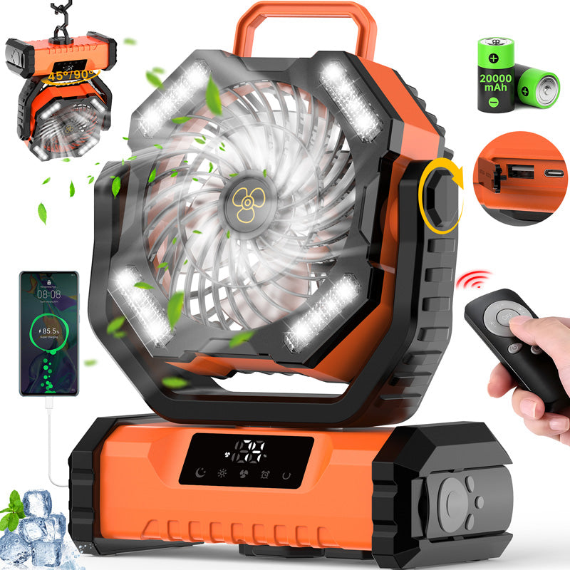 Ventilateur Portable Oscillant avec Télécommande - Puissant et Efficace pour un Confort Optimal
