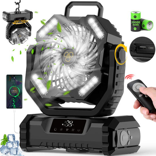 Ventilateur Portable Oscillant avec Télécommande - Puissant et Efficace pour un Confort Optimal