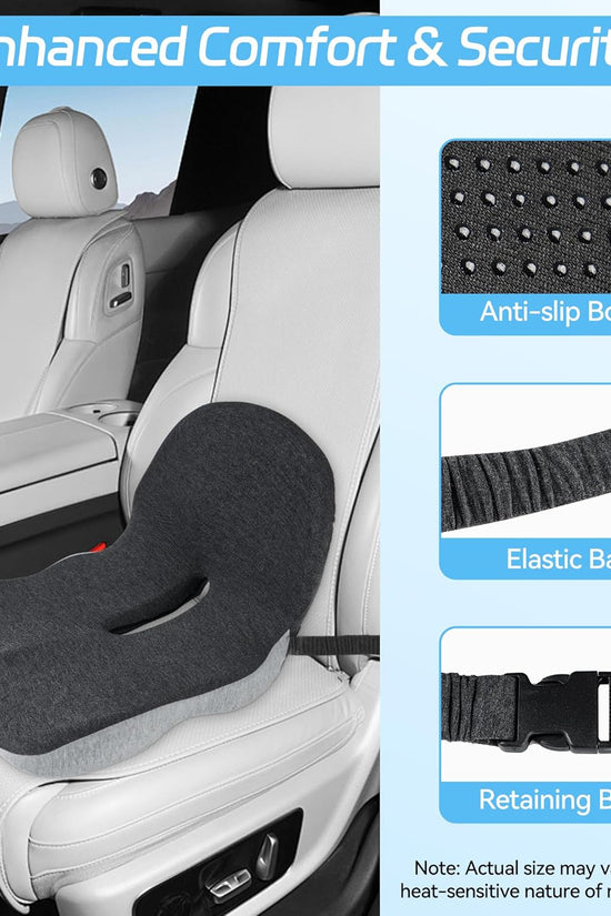 Coussin de siège en mousse à mémoire de forme antidérapant pour un confort optimal