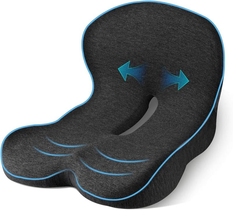 Coussin de siège en mousse à mémoire de forme antidérapant pour un confort optimal