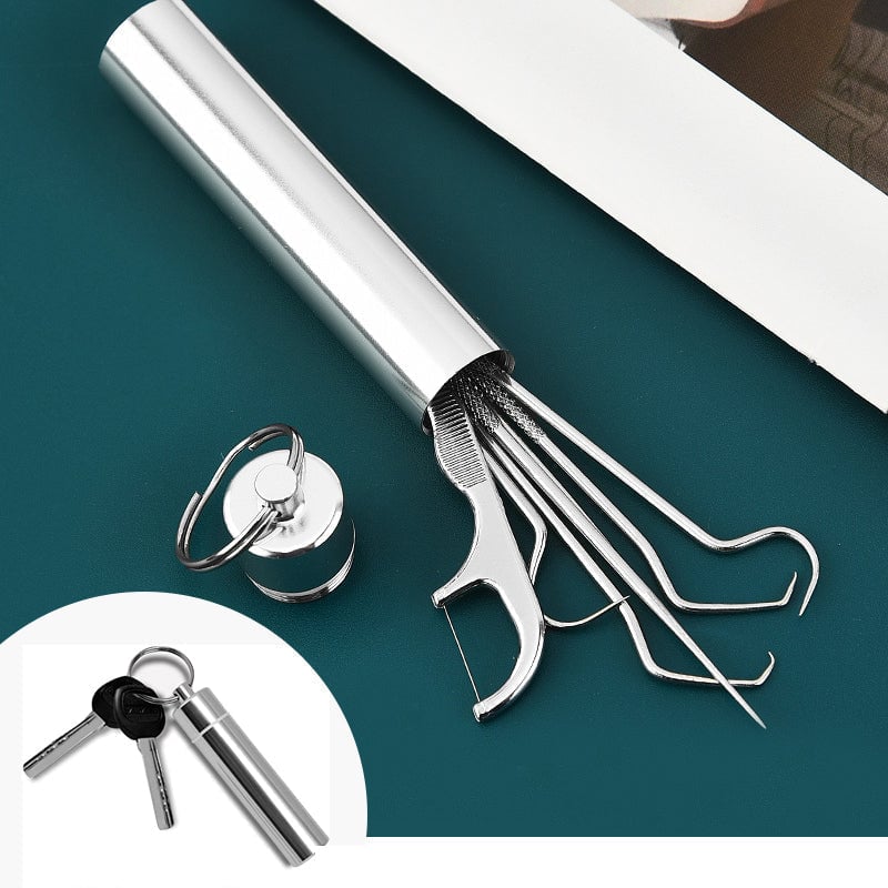 Enjoy 50% off today! Reusable stainless steel Dental Picks Set, durable and hygienic for a radiant smile
