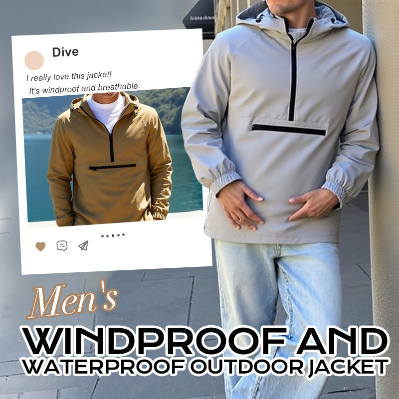 Men's Waterproof and Windproof Outer Jacket