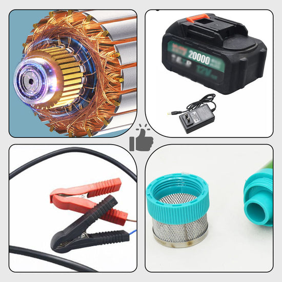 Pompe d'aspiration portable haute puissance au lithium - facile à utiliser et ultra performante
